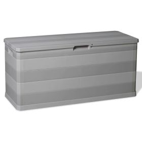 Patio Storage Box Gray 46.1"x17.7"x22"