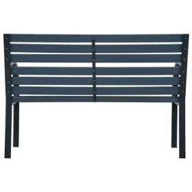 Patio Bench 47.2" Gray Wood