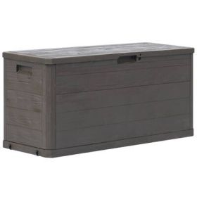 Patio Storage Box 74 gal Brown