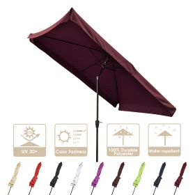 2Mx3M Aluminum Patio Umbrella Wine