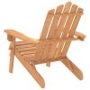 Patio Adirondack Chair with Footrest Solid Wood Acacia