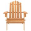 Patio Adirondack Chair with Footrest Solid Wood Acacia