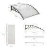 40"x 40" Outdoor Front Door Window Awning Patio Canopy Rain Cover UV Protected Eaves