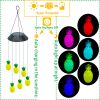 GANGES SA Solar Color Changing Wind Chime Hanging Lamp; Pineapples; Led Wind Chime Light; Festive Decoration For Courtyard; Garden And Patio