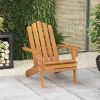 Patio Adirondack Chair with Footrest Solid Wood Acacia