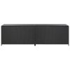 Patio Storage Box Poly Rattan 78.7"x19.6"x23.6" Black