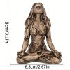 1pc Mini Mother Earth Gaia Statue; Resin Craft Gaia Goddess Statue; Suitable For Outdoor Garden Patio Porch Balcony Decoration