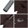 2Mx3M Aluminum Patio Umbrella Dark Coffee