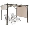 10 x 10 Feet Metal Frame Patio Furniture Shelter