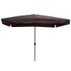 2Mx3M Aluminum Patio Umbrella Dark Coffee