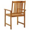 Patio Chairs 4 pcs Solid Acacia Wood