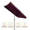 2Mx3M Aluminum Patio Umbrella Wine