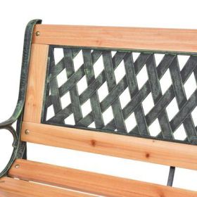 Patio Bench 48" Wood (Color: nature)