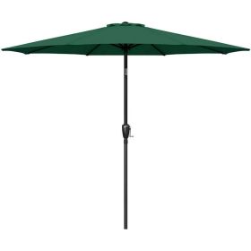 7.5ft Round Patio Umbrella - Outdoor Umbrella for Market Pool Beach (Color: Green)