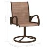 Patio Swivel Chairs 2 pcs Textilene and Steel