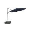 10'  Octagon Outdoor Tilting Cantilever Offset Patio Umbrella with Weighted Base and 360 Degree Rotation