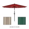 10 Foot Patio Umbrella with Solar LED Light