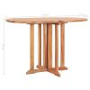 Folding Butterfly Patio Table 47.2"x27.6"x29.5" Solid Teak Wood