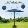 7.5ft Round Patio Umbrella - Outdoor Umbrella for Market Pool Beach