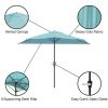 9' Half Round Patio Umbrella