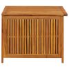 Patio Storage Box 29.5"x29.5"x22.8" Solid Acacia Wood