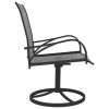 Patio Swivel Chairs 2 pcs Textilene and Steel