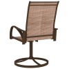 Patio Swivel Chairs 2 pcs Textilene and Steel