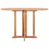 Folding Butterfly Patio Table 47.2"x27.6"x29.5" Solid Teak Wood