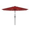 10 Foot Patio Umbrella with Solar LED Light