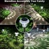 Solar Pathway Lights, Solar Garden Lights Outdoor White, Waterproof Led Path Lights for Yard, Patio, Landscape, Walkway